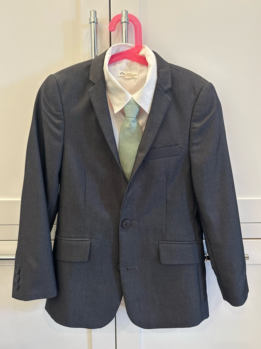 Appaman Boys’ Suit & Dress Shirt 3-Piece Set Size 8 Charcoal Gray - &add’l size
